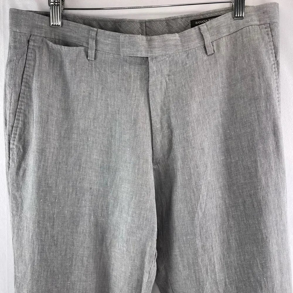 Banana Republic Modern Slim Fit Linen Pant Size 33x32